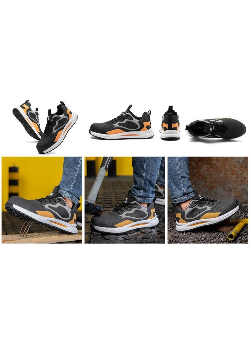 SLIMTA® Safety Shoes for Men Women Non-Slip Lightweight Breathable Sneakers Puncture Proof Protective Industrial Work Shoes - Image 5